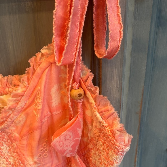 LoveShackFancy Olani Pink Eyelet Dress - Picture 6 of 7